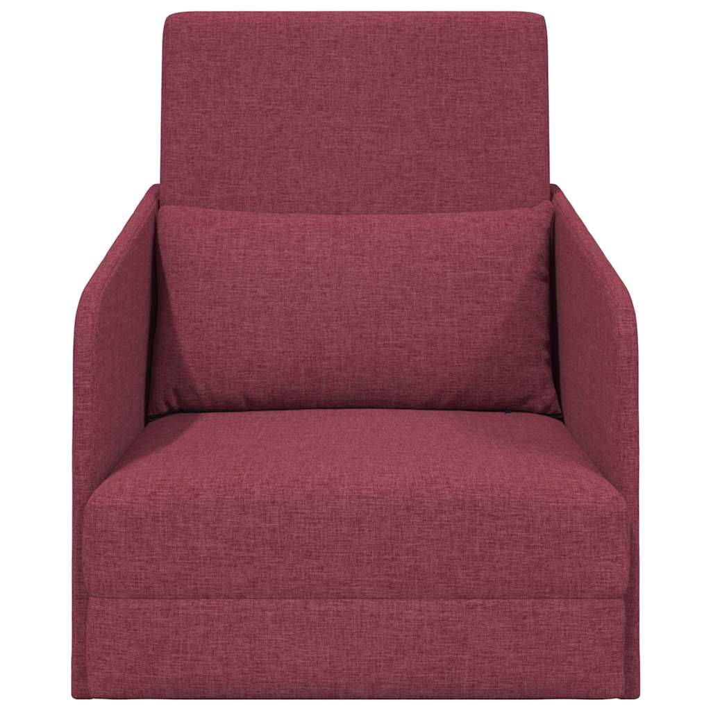 Sofa Bed Wine red 65 x 80 x 83 cm Fabric